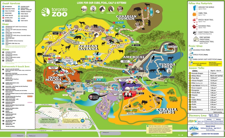 Toronto Zoo Map